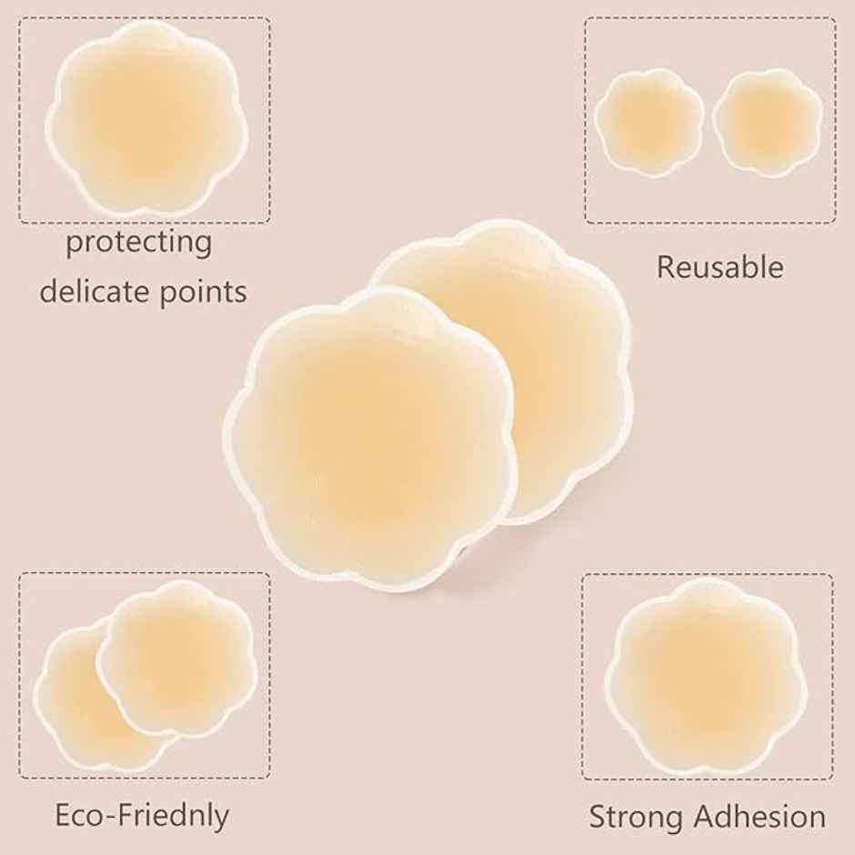 Bronson Professional Women's Reusable Silicone Nipple Cover Bra Pad