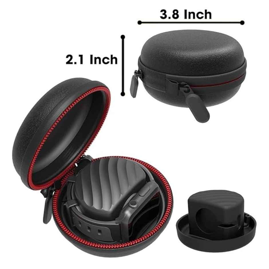 Sounce Portable Carrying Waterproof Hard Protective iWatch Storage Box Case Cover Compatible for Apple Watch Series Ultra/8/SE2/7/6/SE/5/4/3/2/1 (49mm, 45mm, 44mm, 42mm, 41mm, 40mm, 38mm-Black