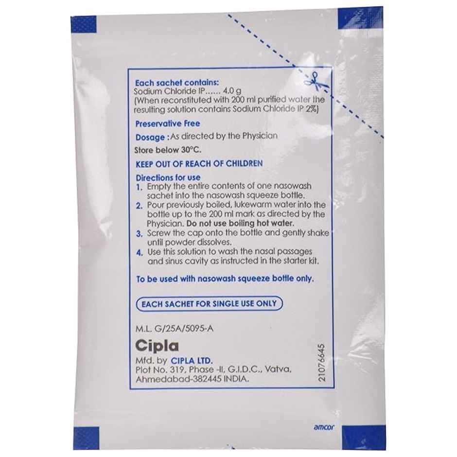 Nasowash Powder for Nasal Solution