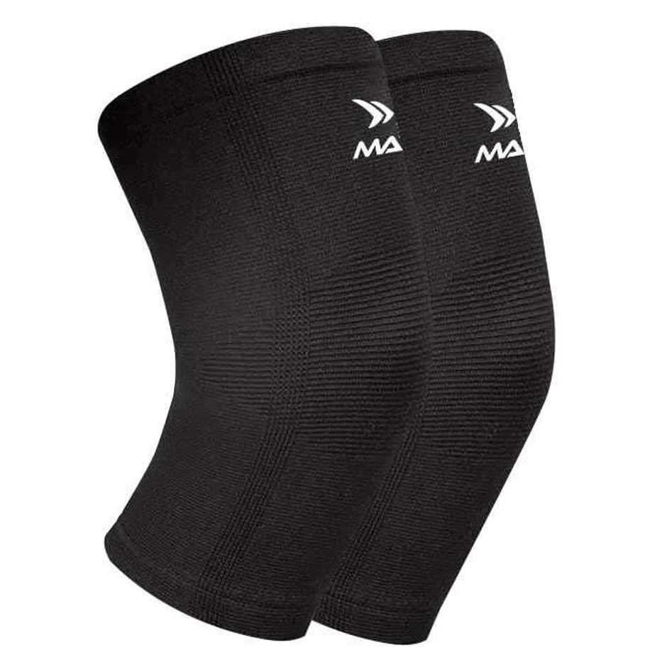 Mayor Pure Knee Support For Exercise, Gym, Running, Yoga, Pain Relief | Black