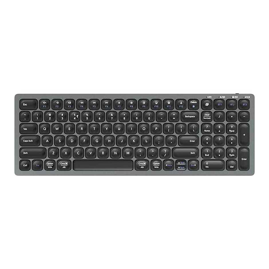 Zebronics K5001Mw Bluetooth 5.0 Keyboard For Mac, Windows, Android, Up To 3 Connections Type C