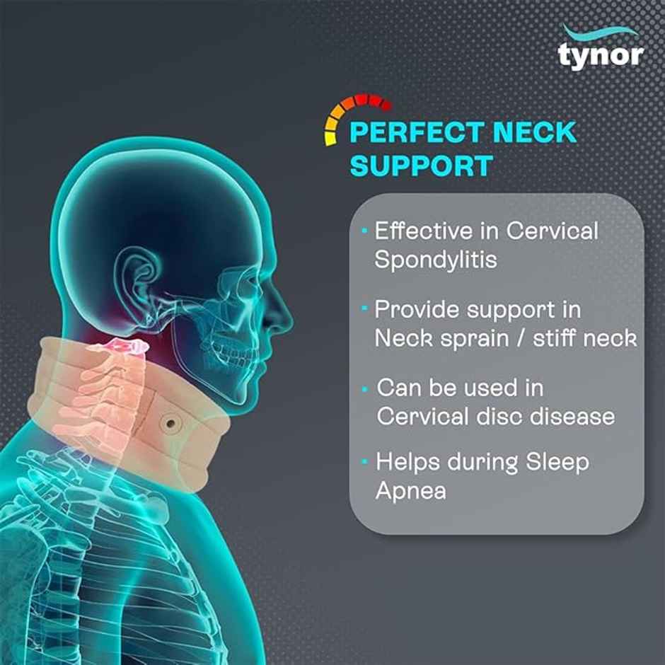Tynor Cervical Collar Soft with Support Beige XL