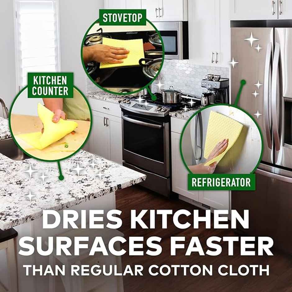 Scotch Brite Sponge Wipe for Kitchen | Pack of 5