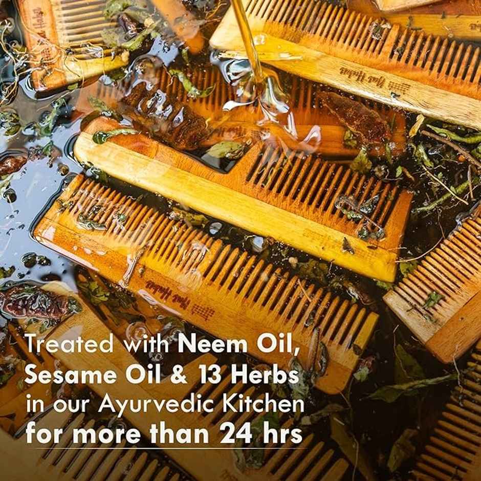 Nat Habit Dual Tooth Wooden Comb