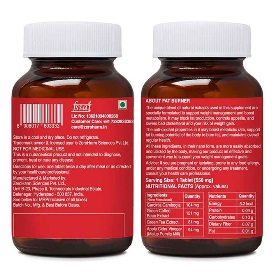 Zeroharm Fat Burner 60 pcs