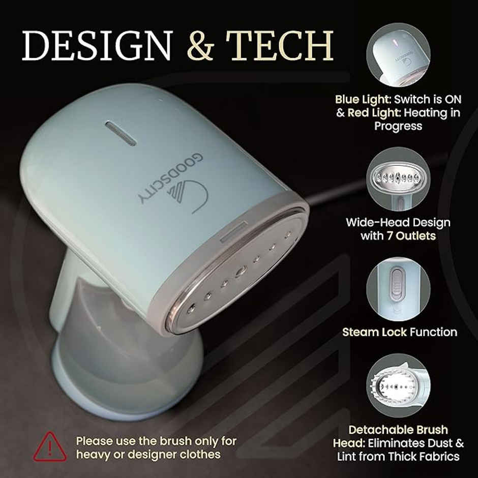 Goodscity Garment Steamer for Clothes | Steam Iron Press | 250 ml Water tank |1200 Watt | GC 111
