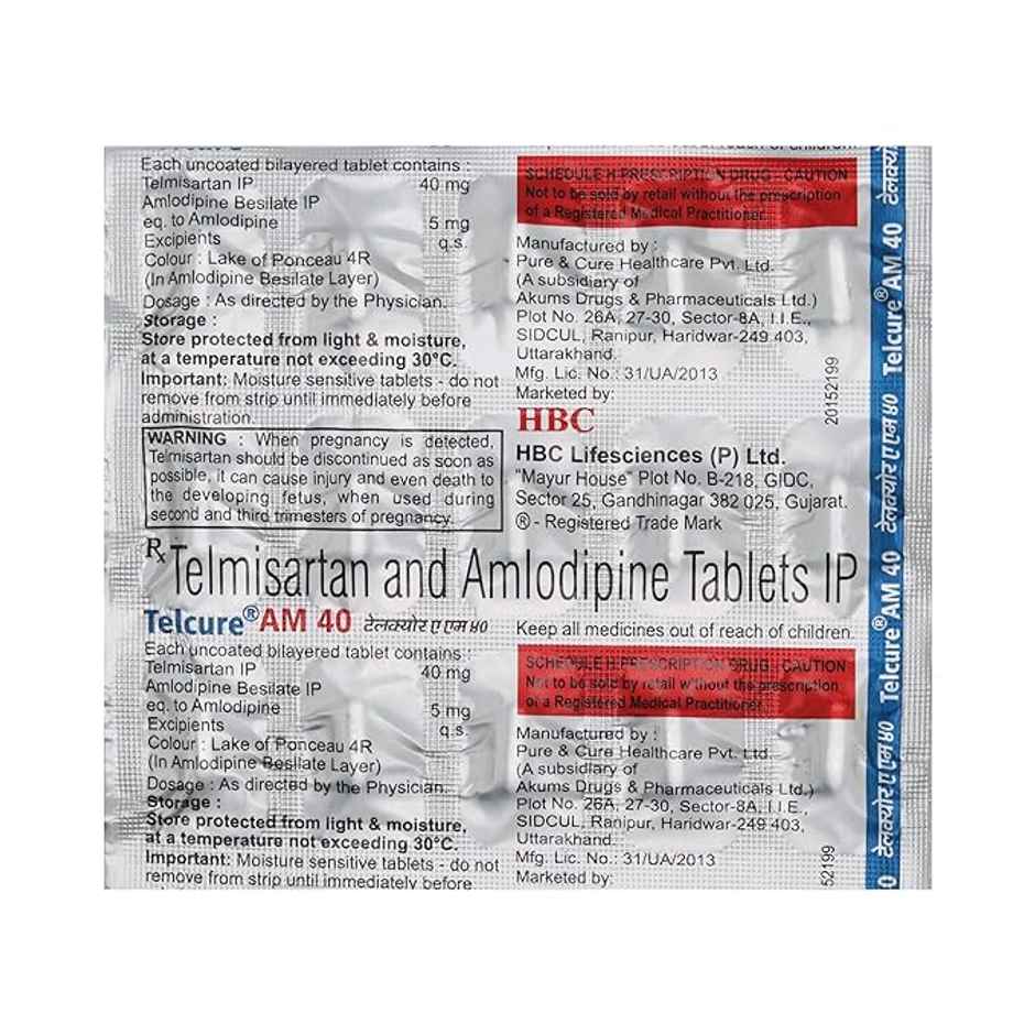 Telcure AM 40 Tablet
