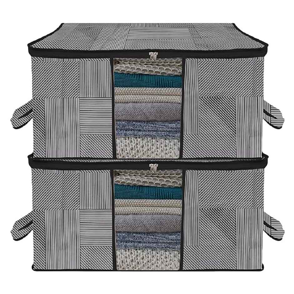 Kuber Industries Underbed Storage Bag | Clothes Storage Organizer | Blanket Cover with Clear Window