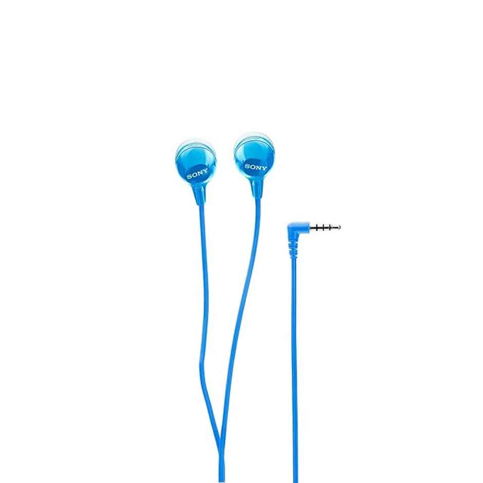Sony MDR-EX14AP Wired In-Ear Earphones with Mic | Calls | Blue