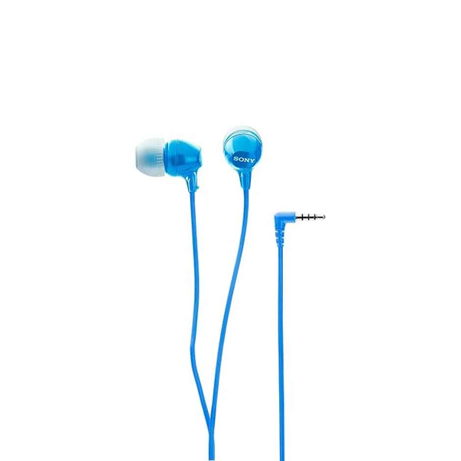 Sony MDR-EX14AP Wired In-Ear Earphones with Mic | Calls | Blue