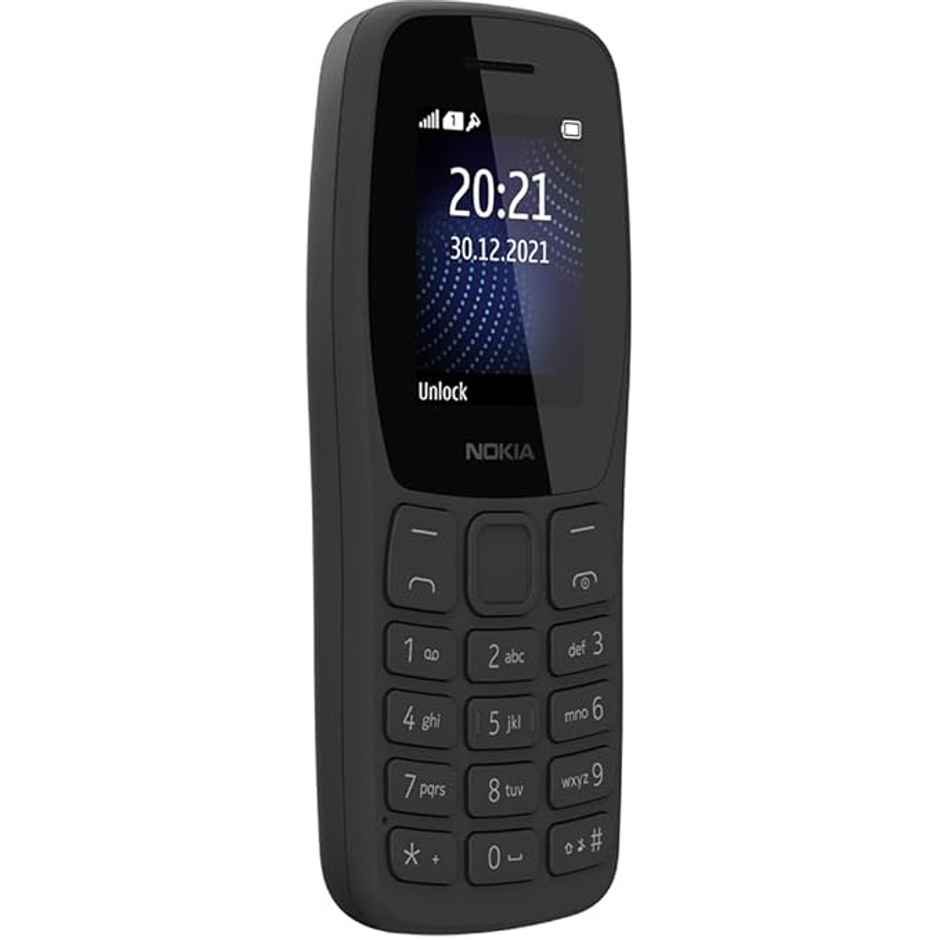 Nokia 105 Single Sim | 1.7" Display | 1000mA Battery | 2023 New Woc | Built in UPI | Black