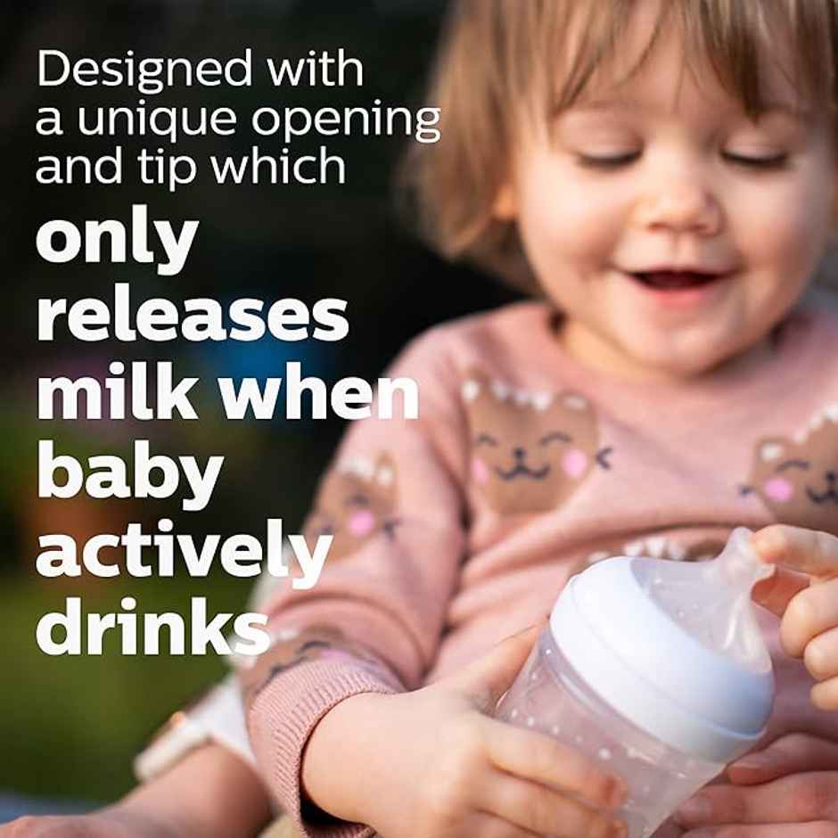 Philips Avent Natural Baby Feeding Bottle | 3m+ | 330ml| Pack of 1 | SCY906/01