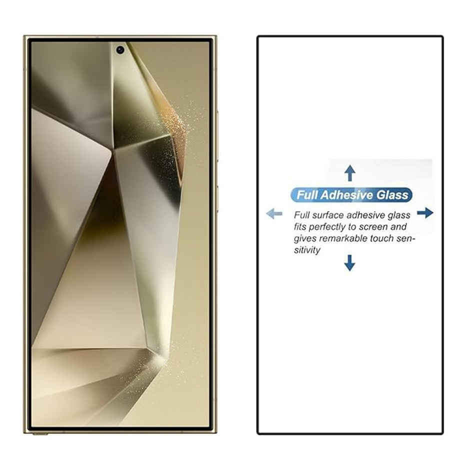 Techvor Tempered Glass for Samsung Galaxy S24 Ultra With Easy Installation Kit for Smartphone
