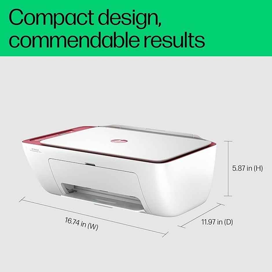 HP Ink Advantage Ultra 4929 Colour USB Print, Copy, Scan, Self Reset WiFi, Smart App Setup, Print Per Page Cost Starting at 44Paise/Page with 2 Additional Sets of Inks, Ideal for Home - White