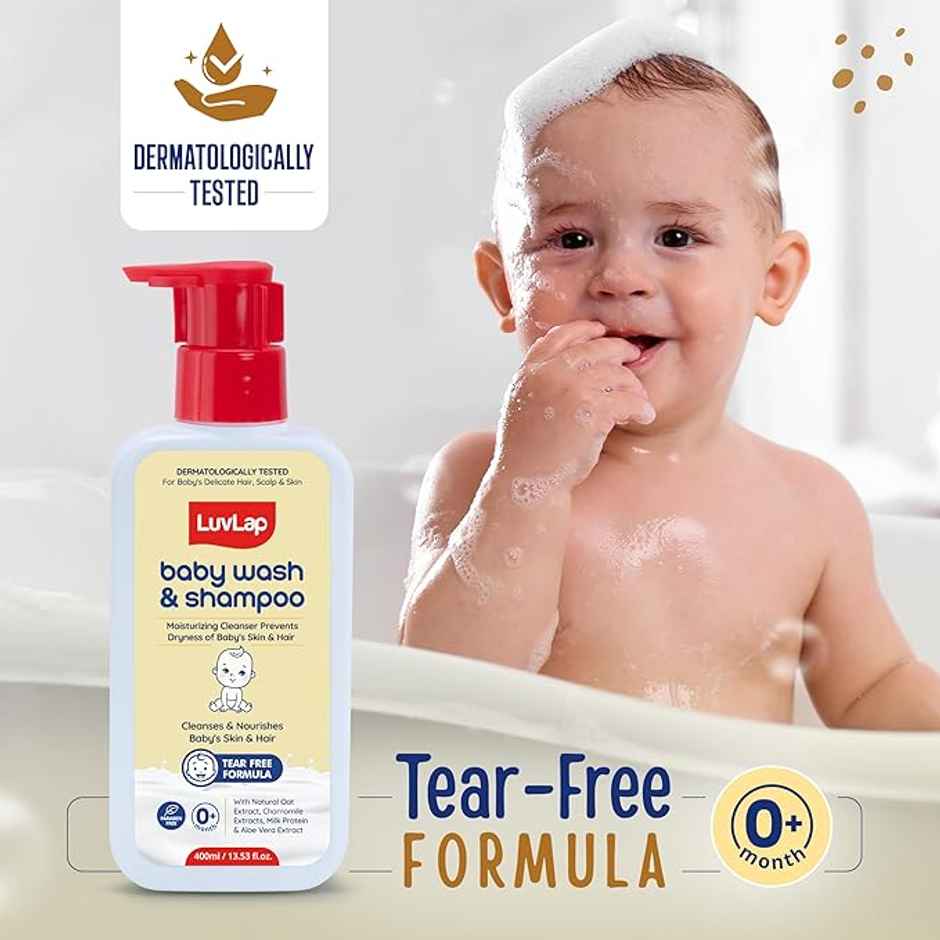LuvLap Baby Wash Shampoo