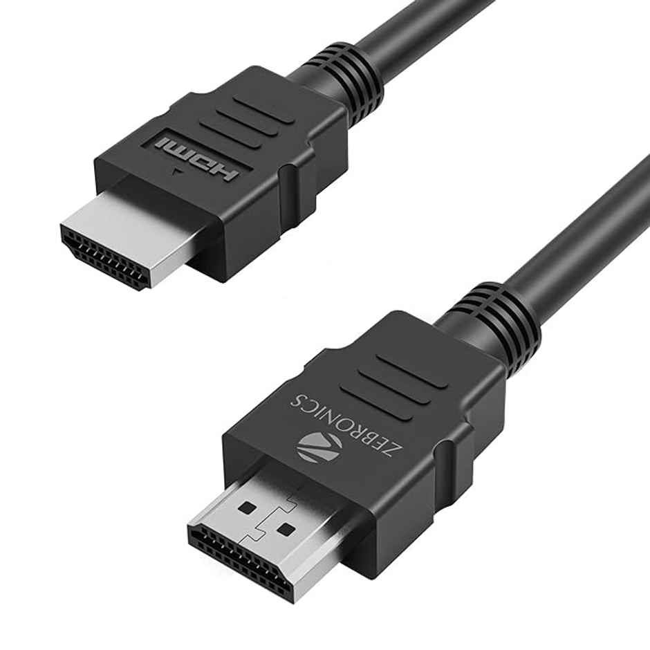 Zebronics Haa1520C Hdmi 2.0 Male To Male Cable,1.5 Meter,3D Compatible Black
