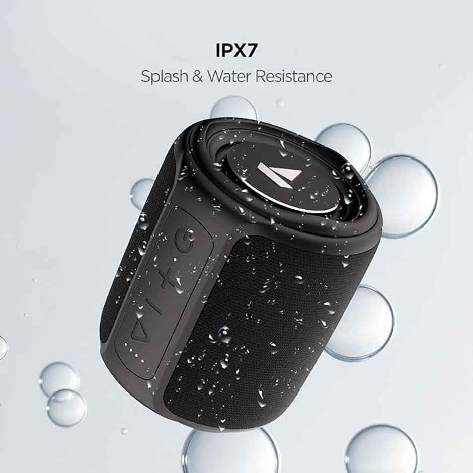 Stone 650R Bluetooth Speaker | 10W RMS Output | AUX, USB | 7 hours Playtime | Multi Compatibility | Easy Access | Charcoal Black