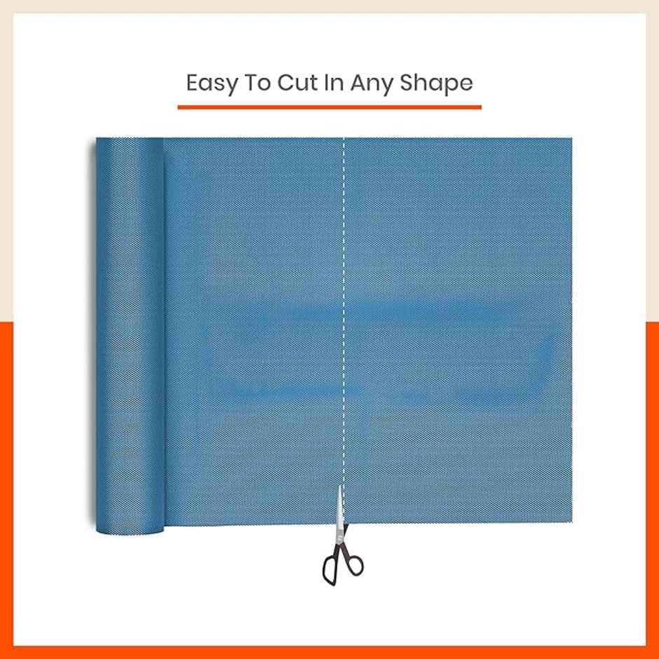Bathla Shelf Liner | 45cm x 1.5 m | Multipurpose, Reusable, Washable, Temperature Resistant | Blue