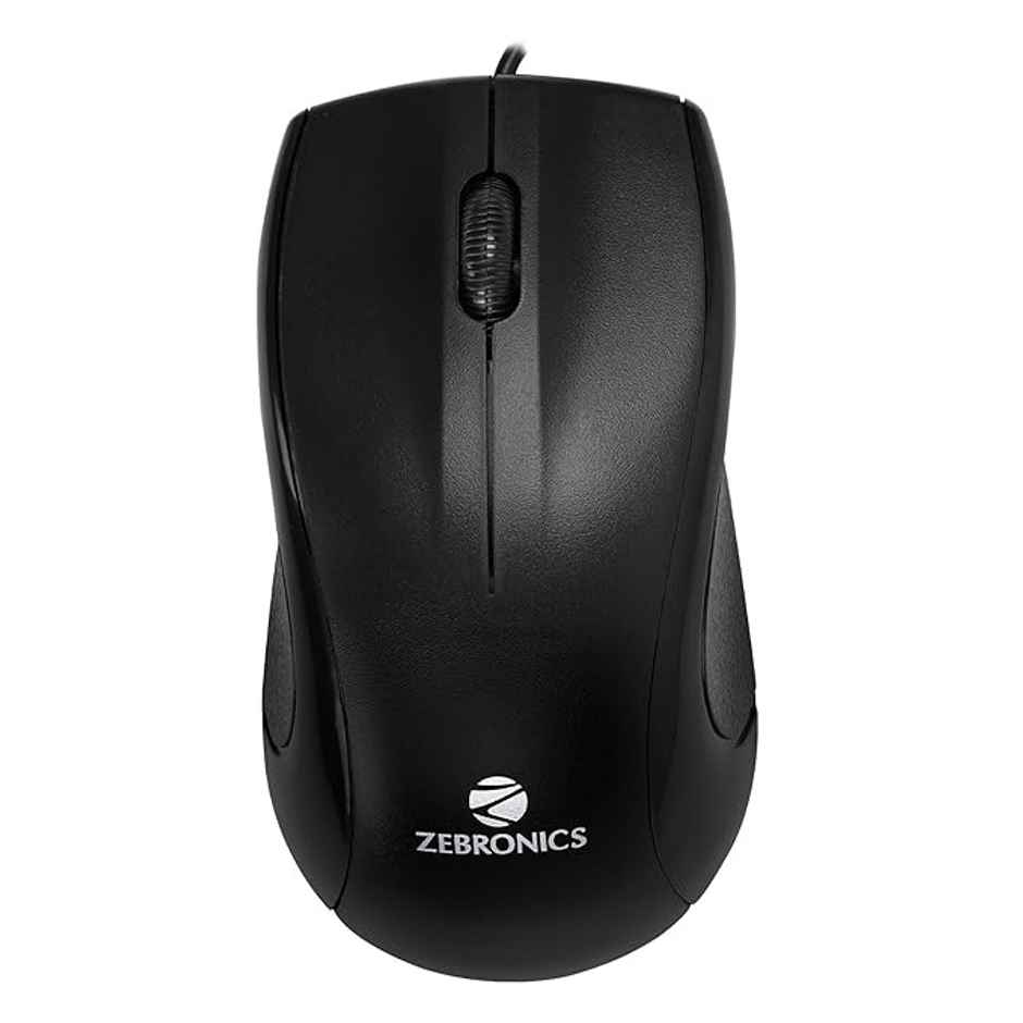 Zebronics JUDWAA 750 Wired Keyboard And Mouse Combo With 104 Keys And A Usb Mouse With 1200 Dpi - Black