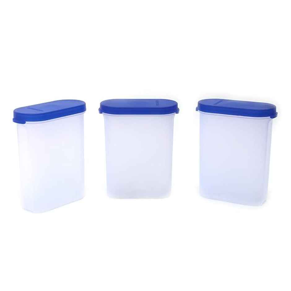 Mahaware Modular Mini Space Saver | Fridge safe Container | 275ml (Set of 12) (Blue)