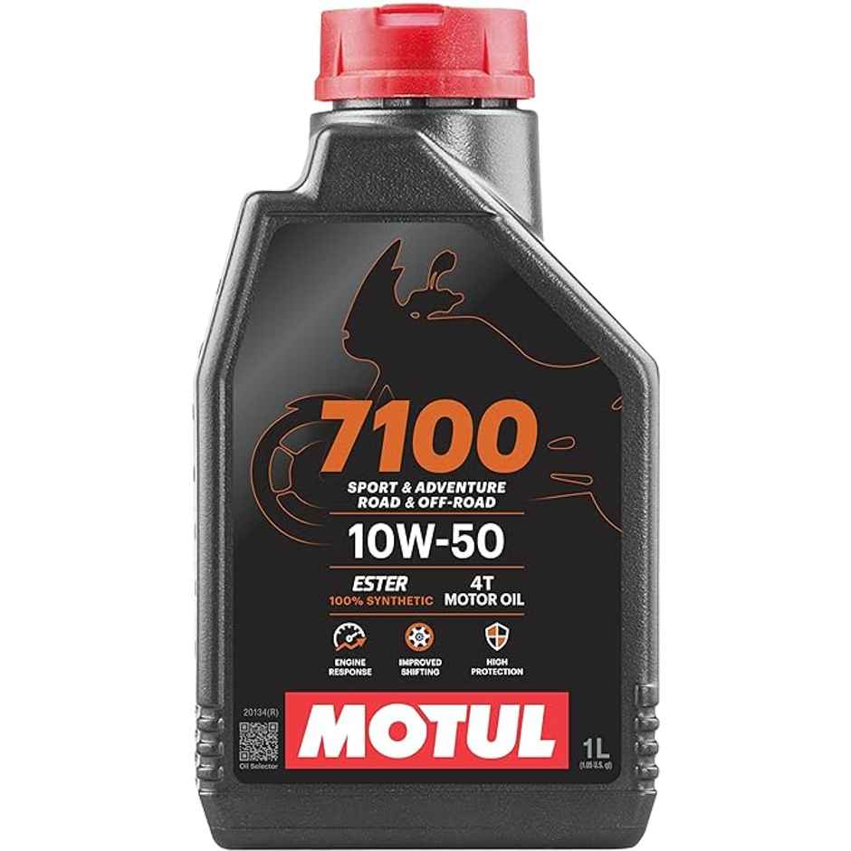 Motul 7100 4T 10W50 API SN Fully Synthetic Ester Petrol Engine Oil for Bikes | 1L