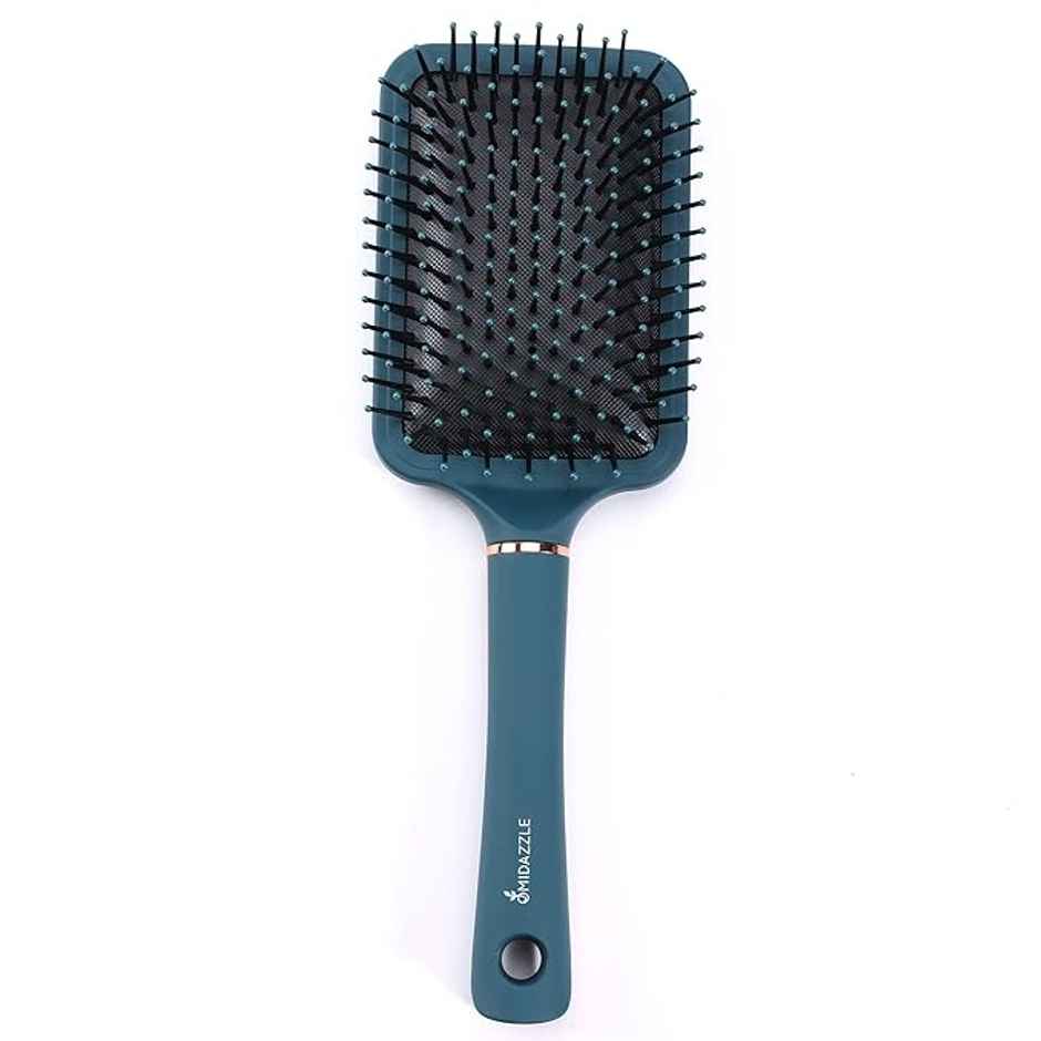 Midazzle Premium Classic Blue And Rose Gold Paddle Hair Brush | MIHB0017