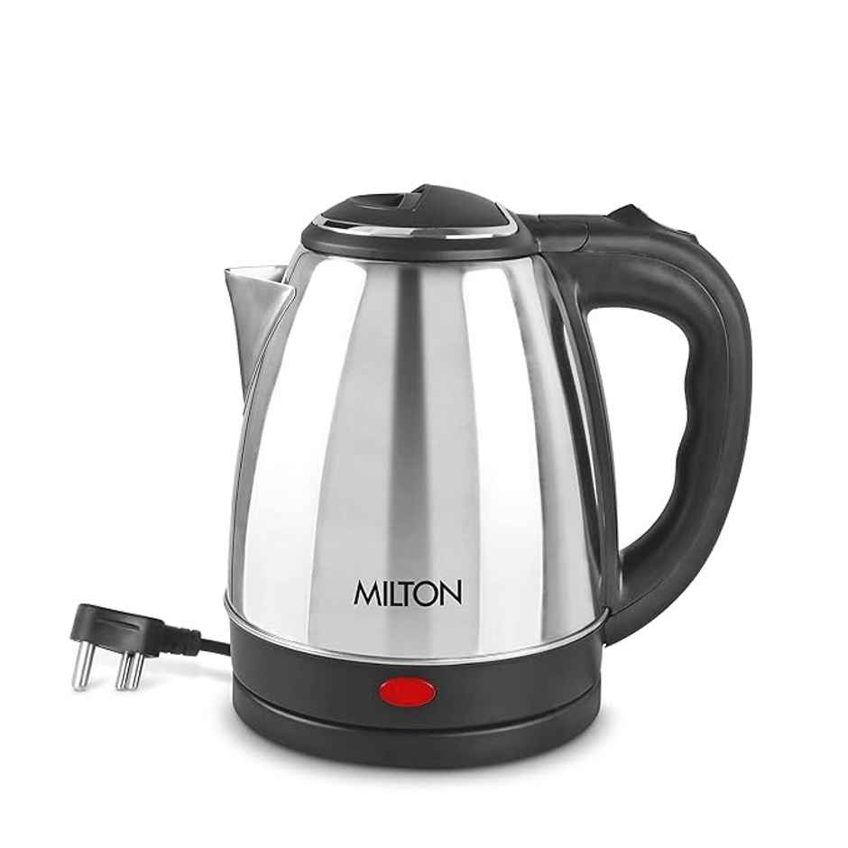 Milton Euroline Go Electro 1.2 Stainless Steel Electric Kettle| 1.2 Litres| Silver| 1500 Watts