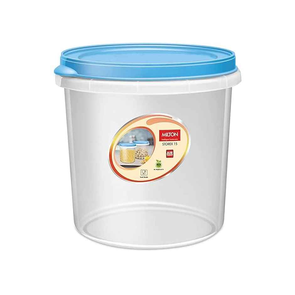 Milton Storex Plastic Stoarge Container With Lid, 15 Litres, Transparent