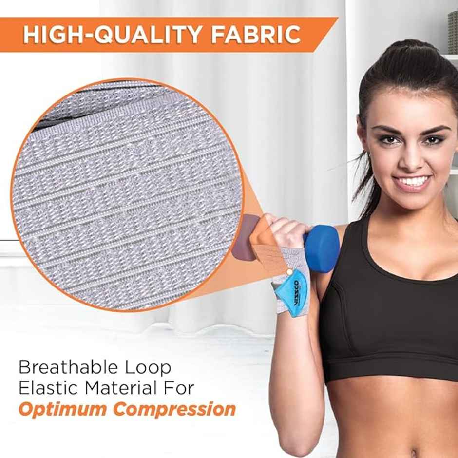 Vissco Wrist Brace (Mild Support) Grey