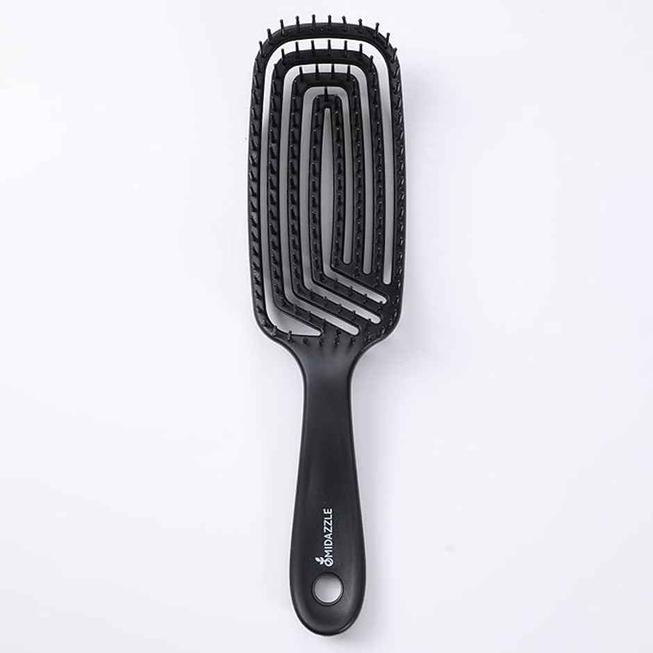 Midazzle Premium Gradient Black 3D Hair Brush |MIHB0015