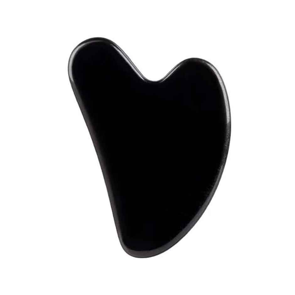 Bronson Professional Black Obsidian Gua Sha Face Massage Tool For Face and Neck Glowing Skin