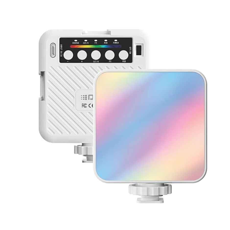 D6W RGB 6W Mini LED Video Light | 3000K - 6500K | HSI | FX Modes | USB-C | 2 Hrs Battery