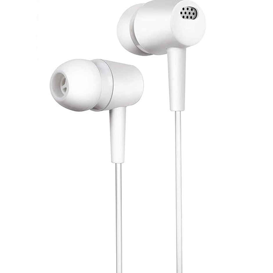 basics IND Wired earphone With Mic | White