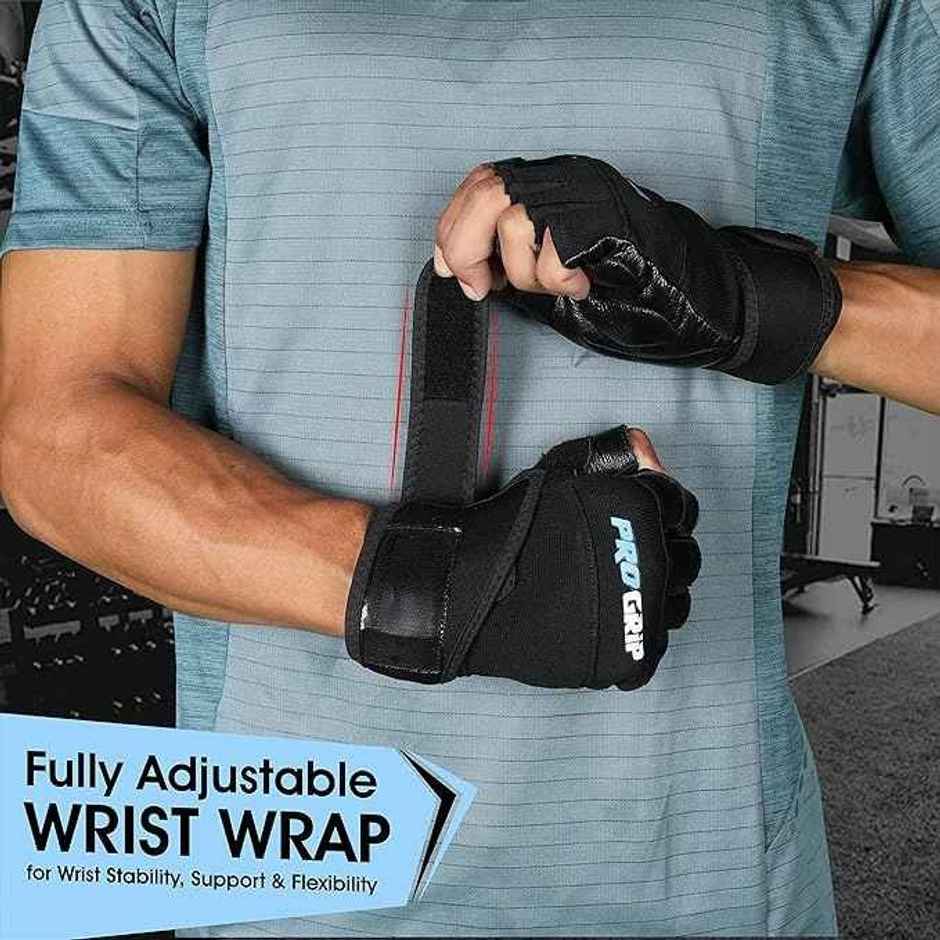 Nivia Progrip Gym Gloves | Black - Large