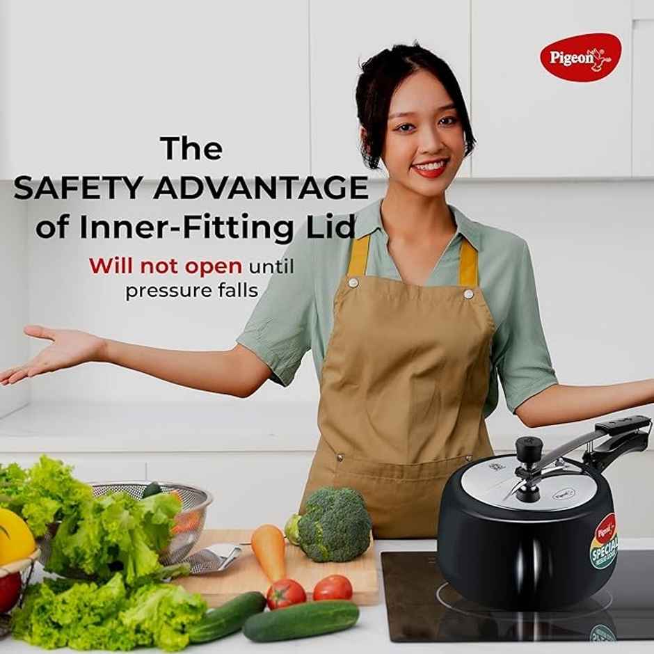 Pigeon Special Plus 3 L Inner Lid Pressure Cooker | Hard Anodized