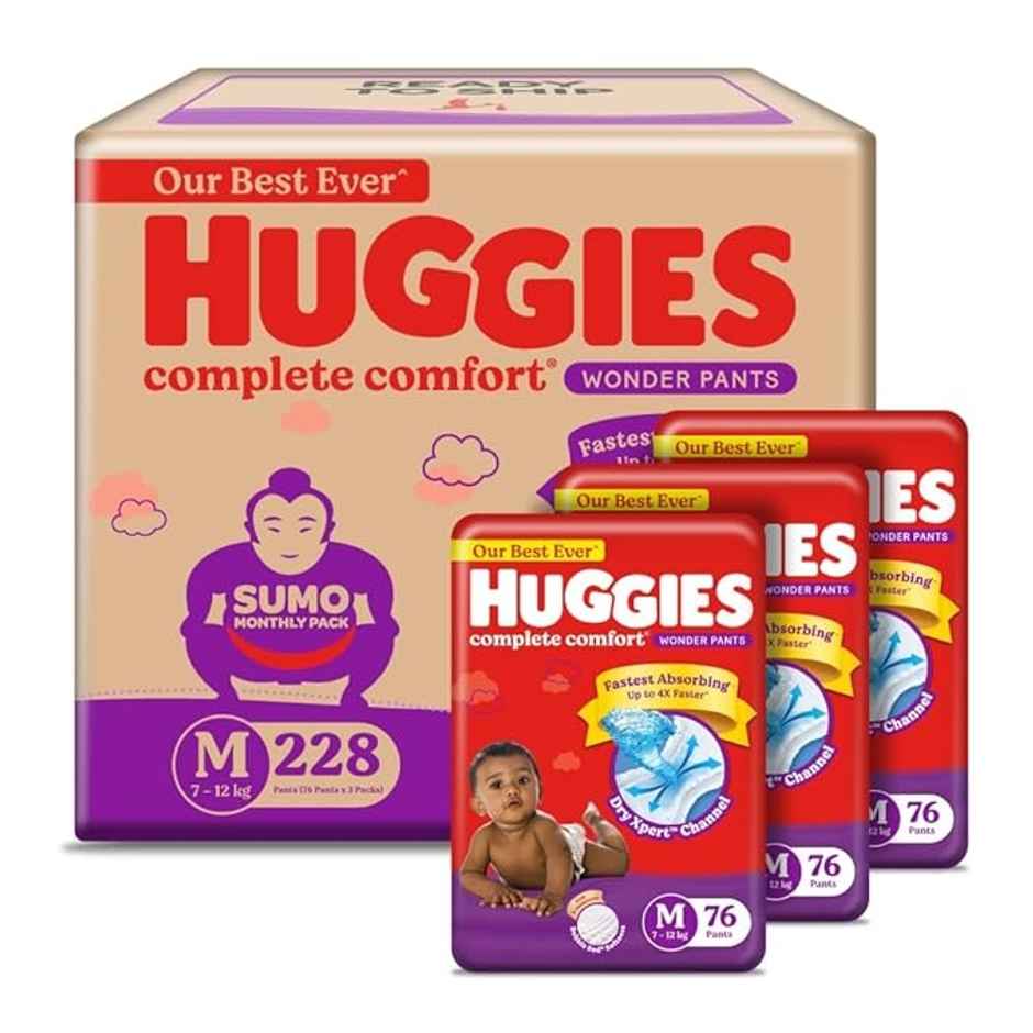 Huggies Wonder Pant Style Diaper | M | 228 pcs