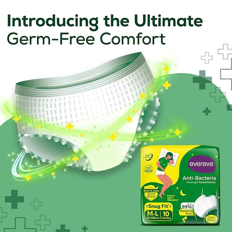 Evereve Anti Bacteria Period Panty for Girls & Women | M - L