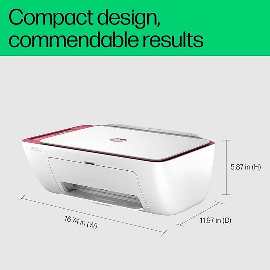 HP Ink Advantage Ultra 4929 Colour USB Print, Copy, Scan, Self Reset WiFi, Smart App Setup, Print Per Page Cost Starting at 44Paise/Page with 2 Additional Sets of Inks, Ideal for Home - White