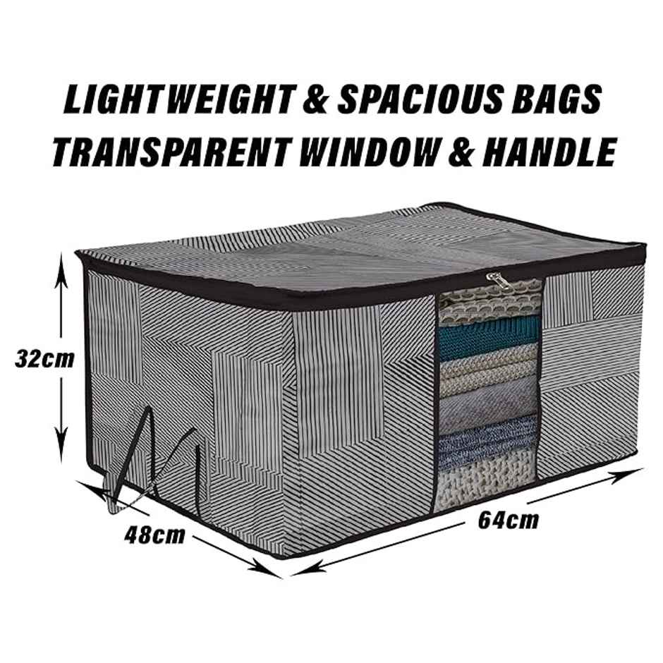 Kuber Industries Underbed Storage Bag | Clothes Storage Organizer | Blanket Cover with Clear Window