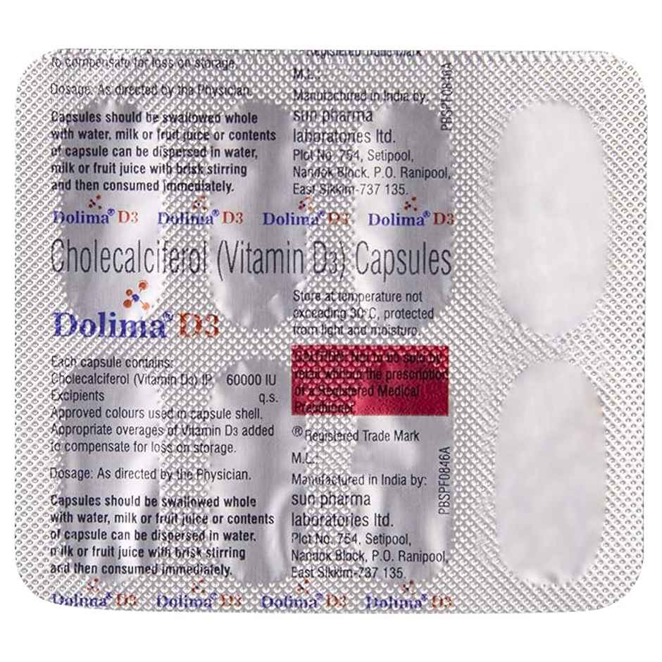 Dolima D3 60,000IU Capsule