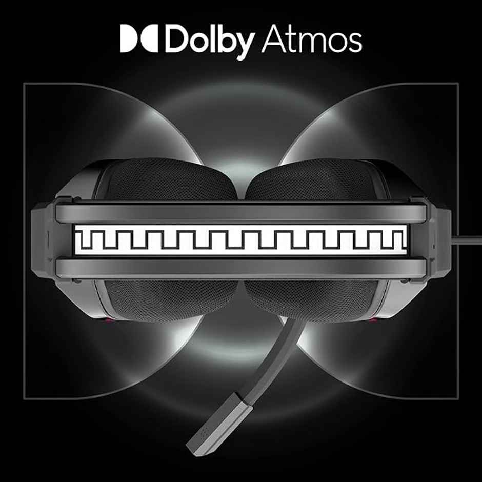 Zebronics Havoc Premium Gaming Over Ear Headphone With Dolby Atmos (Black)