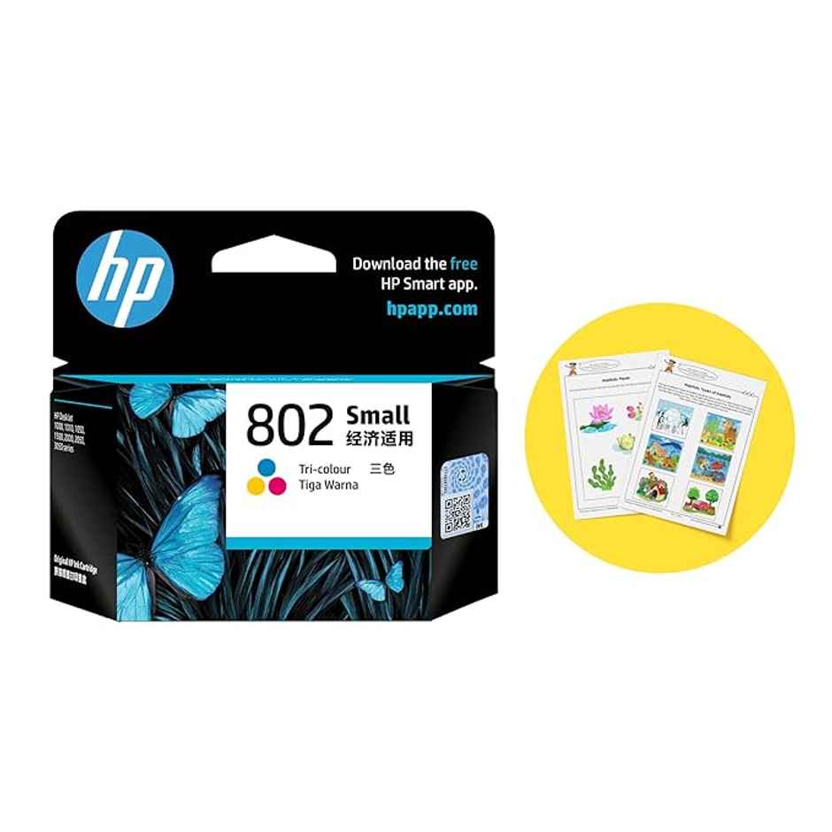 HP 802 Small Tri-color Ink Cartridge