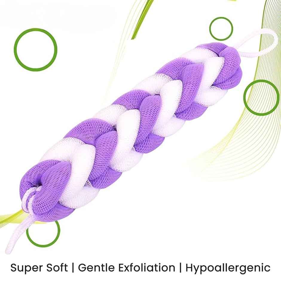 Bronson Professional Loofah Belt Back Scrubber For Bathing | Mix Color