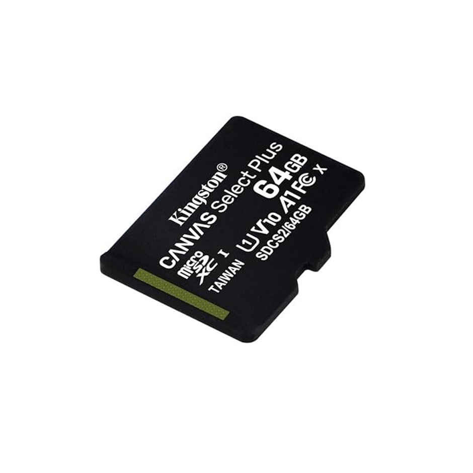 Kingston Canvas Select Plus 64Gb Microsd Card Class 10 Uhs-I 100Mb/S With Adapter (Sdcs2/64Gbin)
