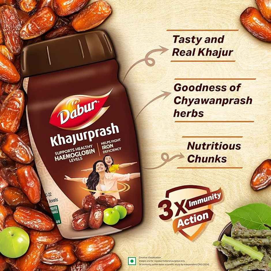 Dabur Khajurprash - Supports Healthy Haemoglobin Levels, Helps Fight Iron Deficiency