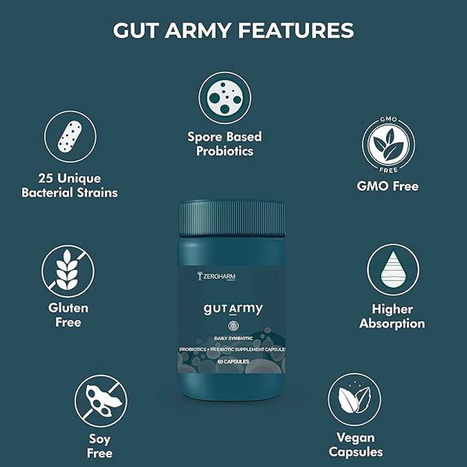 Zeroharm Gut Army 60 pcs