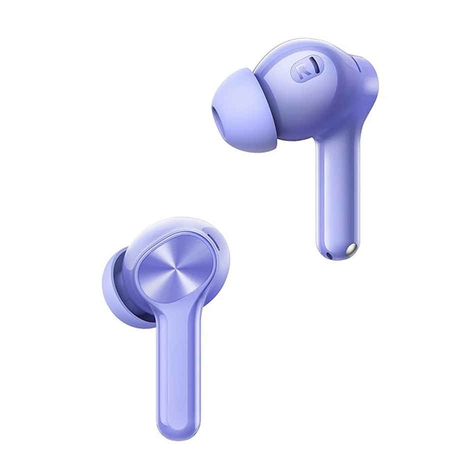 realme Buds T200 Lite Bluetooth in Ear Earbuds | 4 Mic | AI ENC for Calls | Aurora Purple