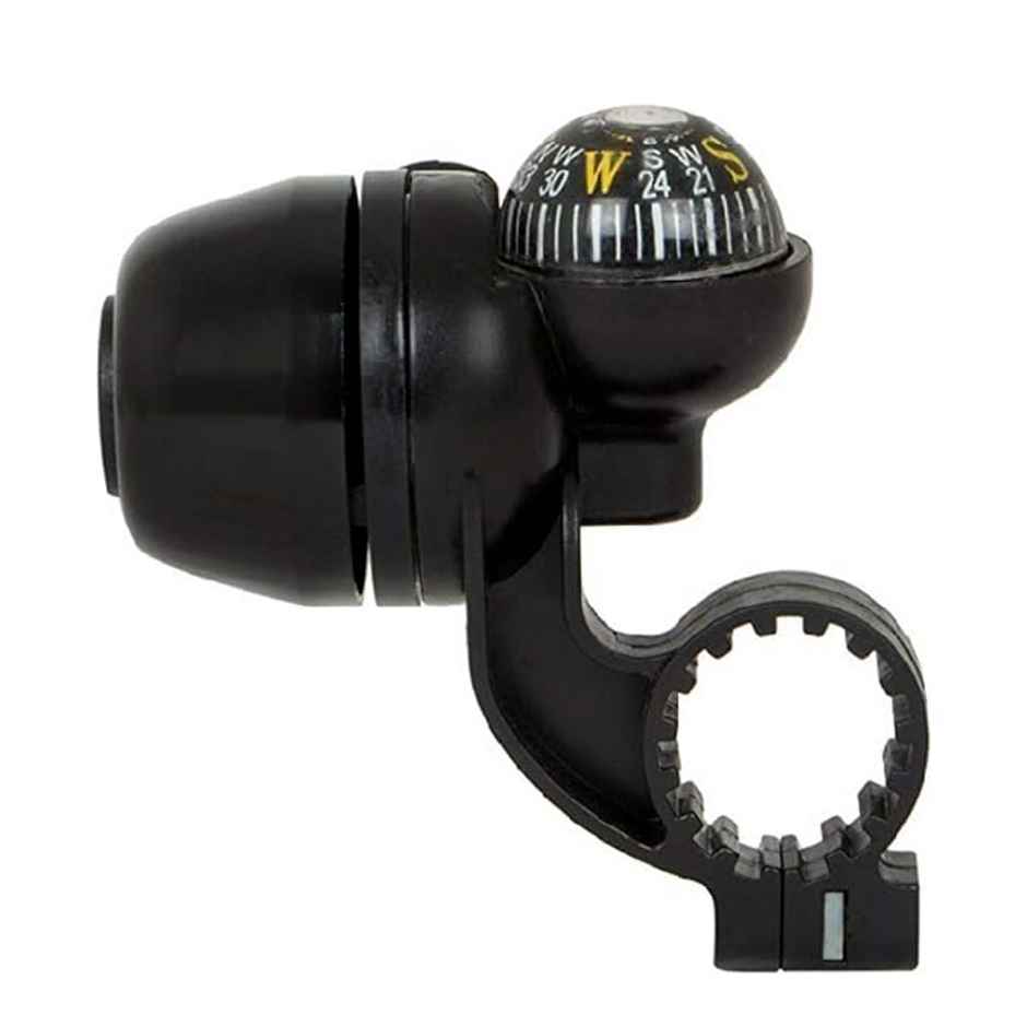 Zike Bicycle Navigation Compass And Handlebar Bell (Black)