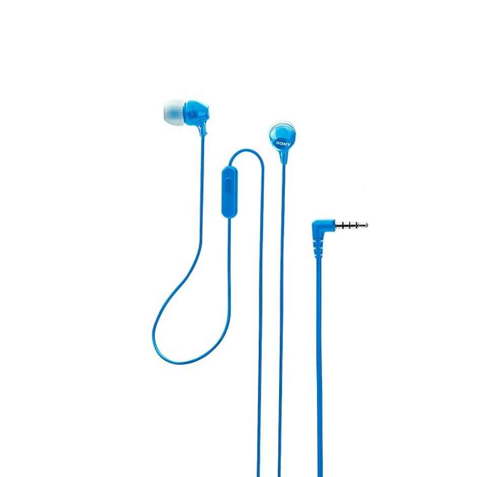 Sony MDR-EX14AP Wired In-Ear Earphones with Mic | Calls | Blue