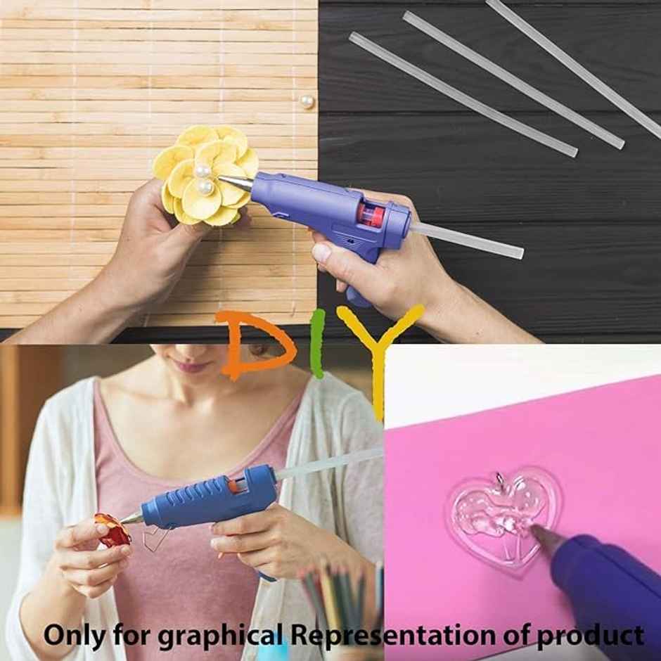 Lumivolt Mini Hot Glue Gun With 5 Glue Sticks